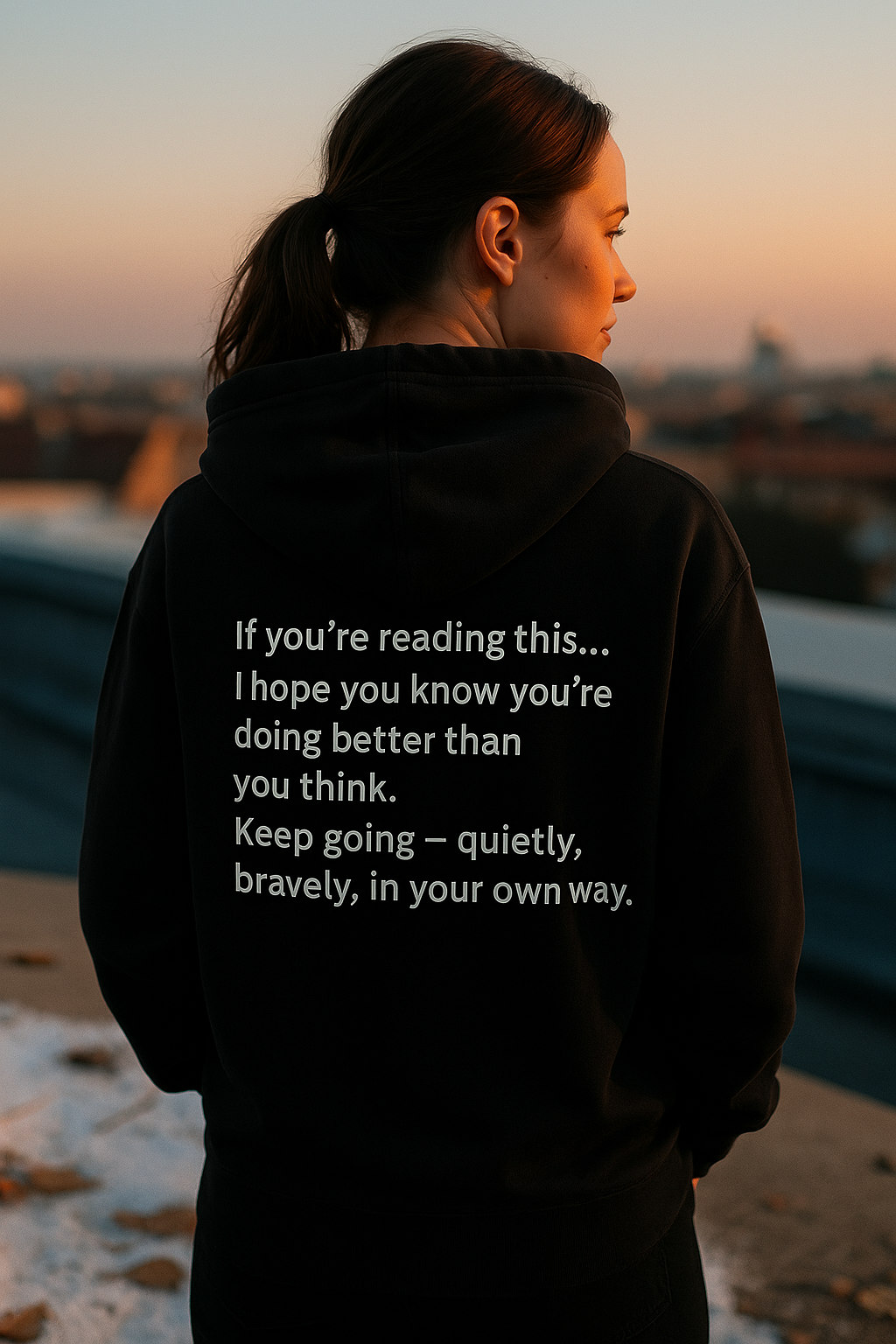 “You Are Still Here” Story Hoodie