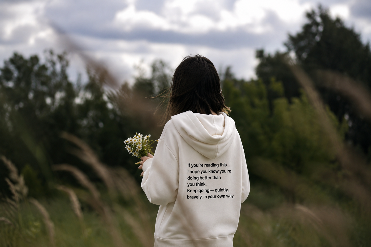 “You Are Still Here” Story Hoodie