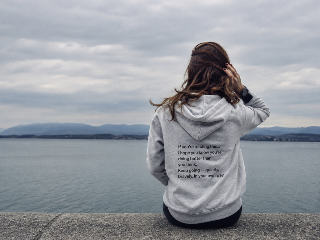 “You Are Still Here” Story Hoodie