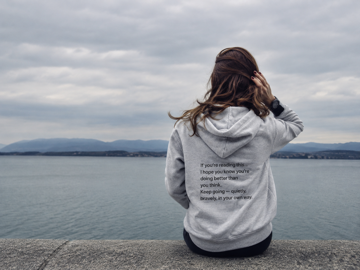 “You Are Still Here” Story Hoodie
