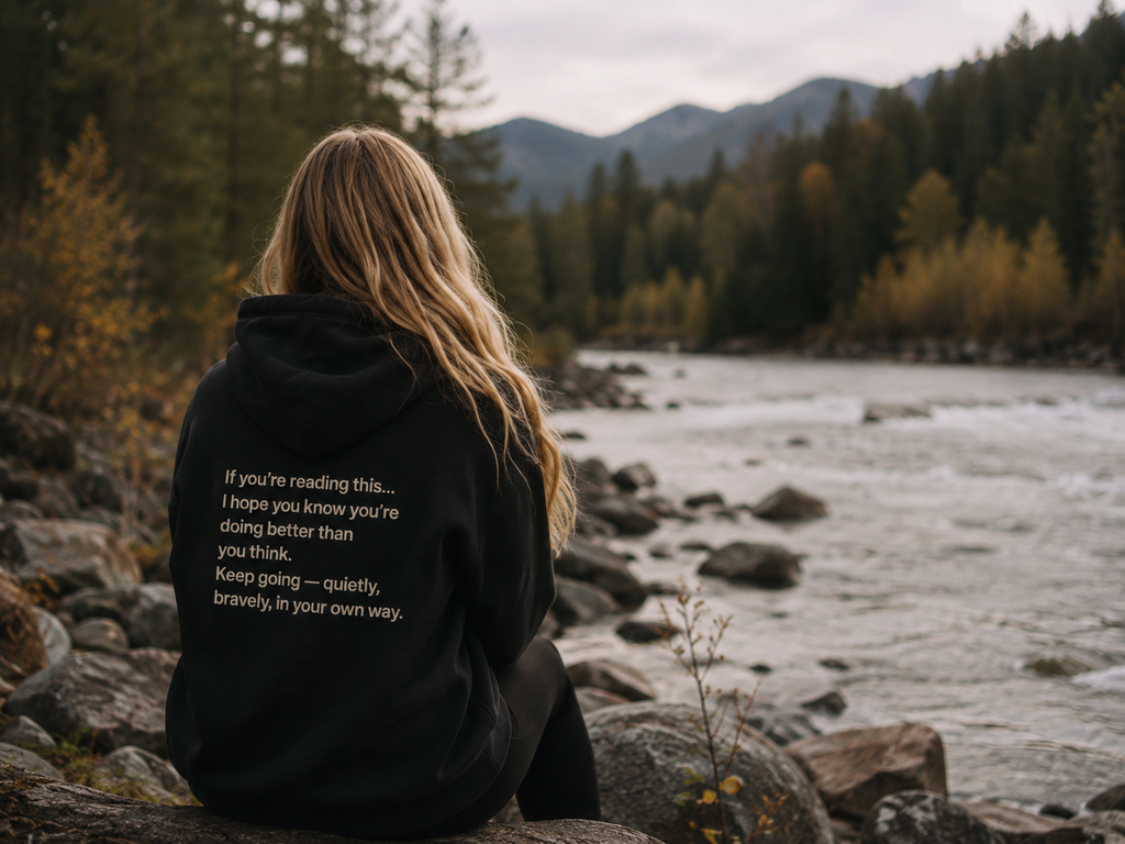 “You Are Still Here” Story Hoodie